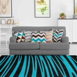 tappeto Arte Espina BROADWAY 200 ANTRACITE TURCHESE