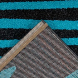 tappeto Arte Espina BROADWAY 200 ANTRACITE TURCHESE