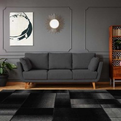 tappeto Arte Espina BROADWAY 300 NERO ANTRACITE