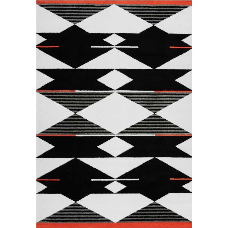 tappeto Arte Espina BROADWAY 500 BIANCO NERO ROSSO