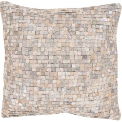 tappeto Arte Espina FINISH CUSCINO 100 BIANCO ARGENTO