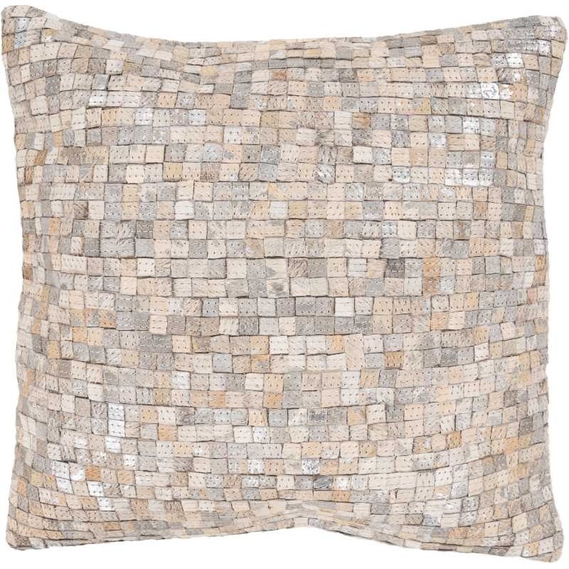 tappeto Arte Espina FINISH CUSCINO 100 BIANCO ARGENTO