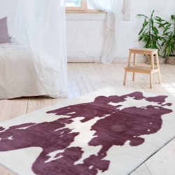 tappeto Arte Espina RABBIT ANIMAL 500 LILLA BIANCO