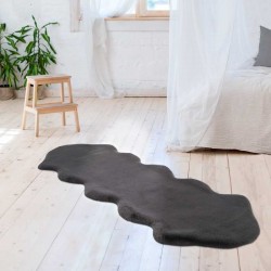 tappeto Arte Espina RABBIT DOUBLE SHEEPSKIN 300 ANTRACITE 