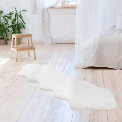 tappeto Arte Espina RABBIT DOUBLE SHEEPSKIN 300 BIANCO 